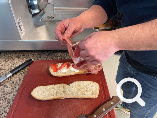 italienische Panini, Sandwich